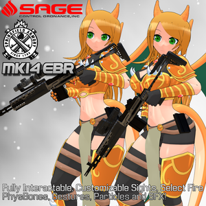 Mk-14 Battle Rifle | PhysBones / Gesture Controlled