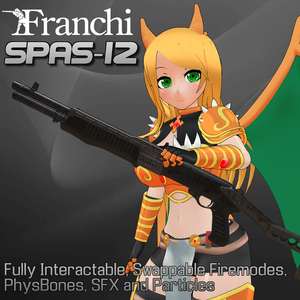 Spas-12 Shotgun | PhysBones / Gesture controlled