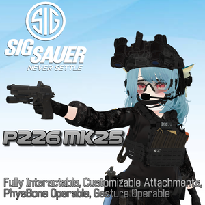 P226 Mk25 Pistol | PhysBones / Gesture controlled