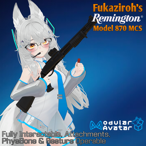 M870 MCS Shotgun (Modular Avatar) | Gesture/PhysBone Controlled