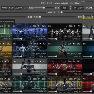 VidiGrid — 動画を“演奏”する macOS 用ライブ・ビジュアルアプリ（買い切り）