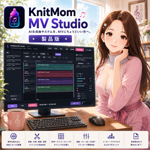 【WIN】KnitMom MV Studio ミニDAW 音楽制作アプリKMMV