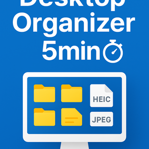 Desktop Organizer 5min