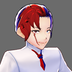 (vroid studio) 3D anime vroid character red and blue cold character 3Dアニメキャラクター赤と青の冷たいキャラクター