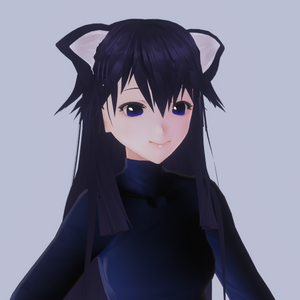 vroid studio female character,dark blue girl vroid studioの女性キャラクター、ダークブルーの女の子