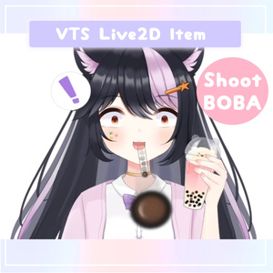 【Vtuberさん向け】 - VTS Live2D Item Fuwa Fuwa Bubble Tea