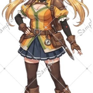 TRPG의 서 그림 금발 건강한 딸