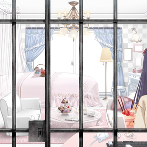 【Free】Prison illustration【Vtuber's Room assets】