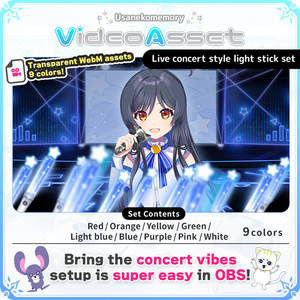 Live concert style light stick set