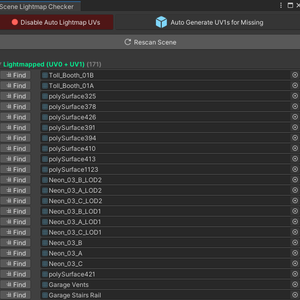 Scene Lightmap Checker for Unity