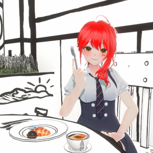 ▣Warudo Pro▣ 2D Toon Cafe 缩略图 18