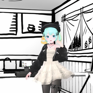 ▣Warudo Pro▣ 2D Toon Cafe 缩略图 10