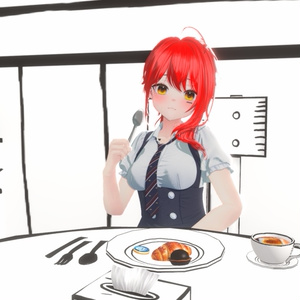 ▣Warudo Pro▣ 2D Toon Cafe 缩略图 19