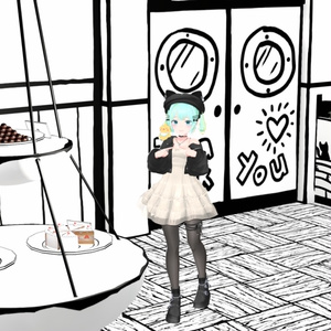 ▣Warudo Pro▣ 2D Toon Cafe 缩略图 13