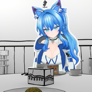 ▣Warudo Pro▣ 2D Toon Cafe 缩略图 21
