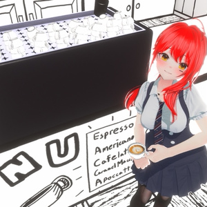 ▣Warudo Pro▣ 2D Toon Cafe 缩略图 17