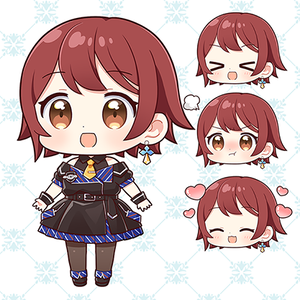 【SD】AIちゃんSDイラスト+表情差分つき
