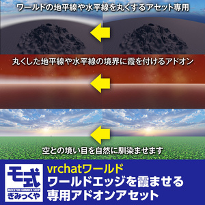 【vrchat】ワールドエッジを霞ませる専用アドオンアセット