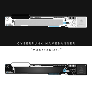 Name Banner Overlay - monotonies. -