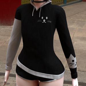 cat hoodie 