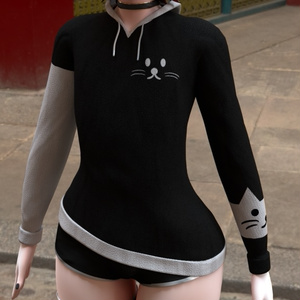 cat hoodie