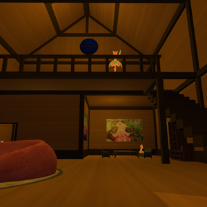 【VRChat向け】ウッドルーム　家具セット販売有り