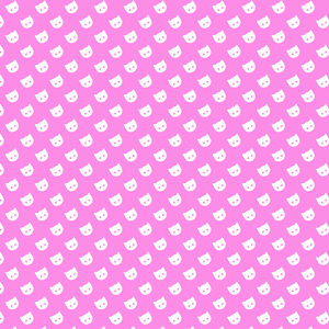 Neko Pattern (Pink, Green and Blue)