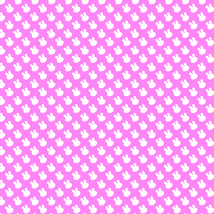 Usagi Pattern Template Design (Blue, Pink, Green, and Orange)