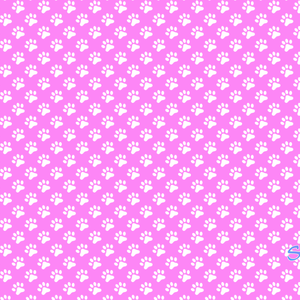 Paws Pattern Template Design (Blue, Green, Pink, and Orange)