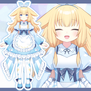 【学習用パーツ分けPSD】アリスちゃん【立ち絵】