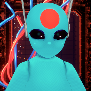 Looks to the moon puppet (Rain World)