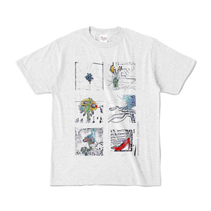 Flower series カラーTシャツ "art works"
