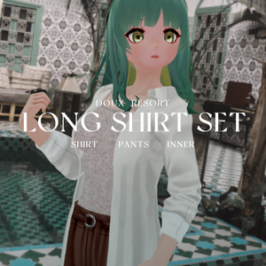【VRoid】ロングシャツセット　Women's Summer Clothing 2022SS