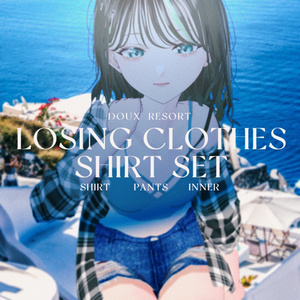 【VRoid】着崩しシャツセット　Women's Summer Clothing 2022SS