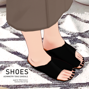 【VRoid】アシメトングサンダル　Asymmetrical Thong Sandal