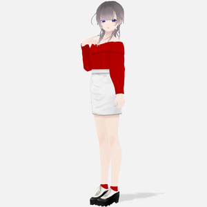【VRoid】AMO_レースアップシューズ