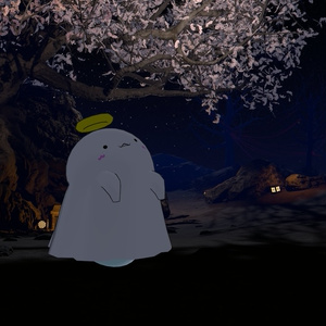 [オリジナル3Dモデル] ふわふわ幽霊のふわりぃ [VRChat想定] 缩略图 3