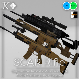カスタマイズ可能なSCARライフルギミック | Customizable SCAR Rifle Gimmick