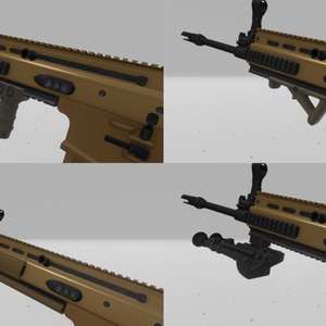 カスタマイズ可能なSCARライフルギミック | Customizable SCAR Rifle Gimmick 缩略图 5