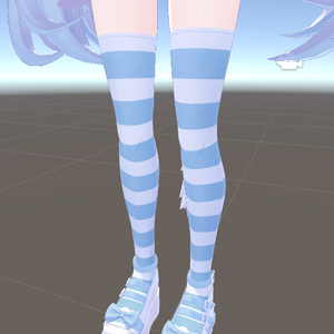 あのめあちゃん用　オーバーニーソックス左右揃えFBXデータ