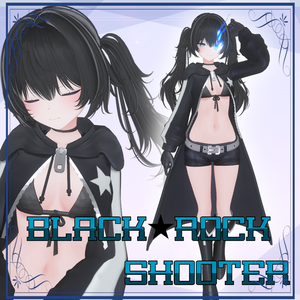 【無料】ブラック★ロックシューターコスプレ衣装(VRChat)