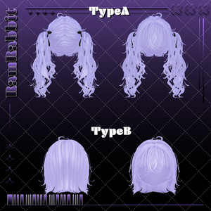 【26アバター対応】CloudyHair【VRChat】 缩略图 7