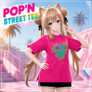 【無料】POP'N STREET TEE｜マヌカ対応