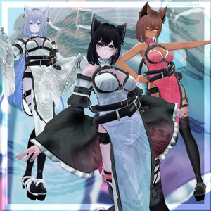 VRChat向け衣装モデル_サイバーチャイナ_cyber_China Lasyusha〈ラシューシャ〉対応差分 缩略图 5