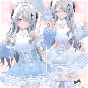VRChat向け衣装モデル_プリティゴシック_Pretty_Gothic 『Wendy -ウェンディ-』対応差分 缩略图 11