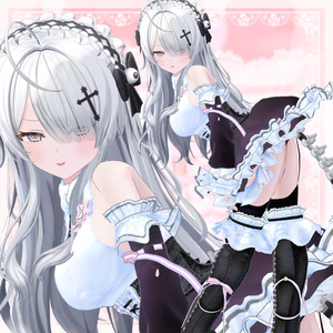VRChat向け衣装モデル_プリティゴシック_Pretty_Gothic 『Wendy -ウェンディ-』対応差分 缩略图 10