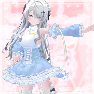 VRChat向け衣装モデル_プリティゴシック_Pretty_Gothic 『Wendy -ウェンディ-』対応差分 缩略图 9