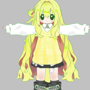 【無料／free】kipfel用レモンニットベストテクスチャ