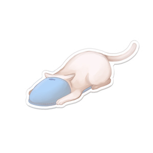 スリッパ猫/アクリルバッジ