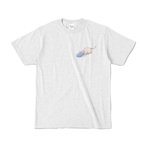 スリッパ猫/Tシャツ/アッシュ